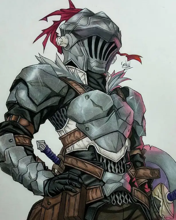 Gambar karya penggemar Goblin Slayer