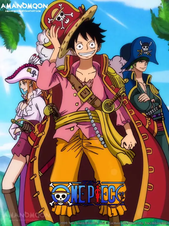 Monkey D. Luffy dan kru Topi Jerami dalam sebuah petualangan