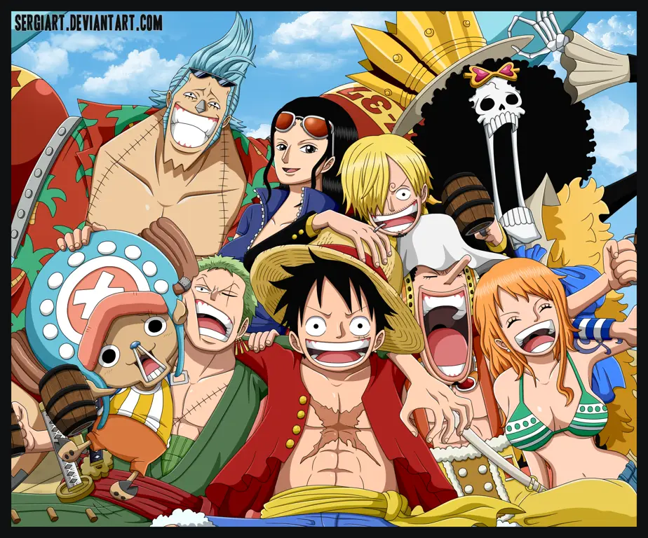 Gambar kru topi jerami One Piece