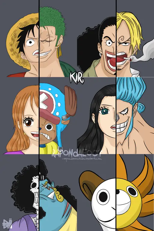 Gambar kru Topi Jerami di One Piece