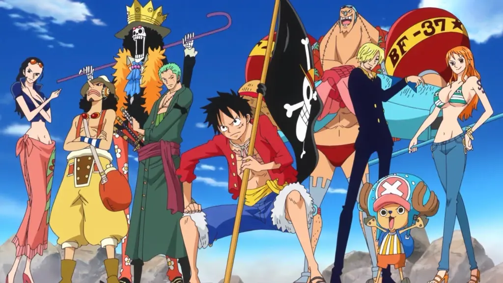 Gambar kru Topi Jerami dalam One Piece