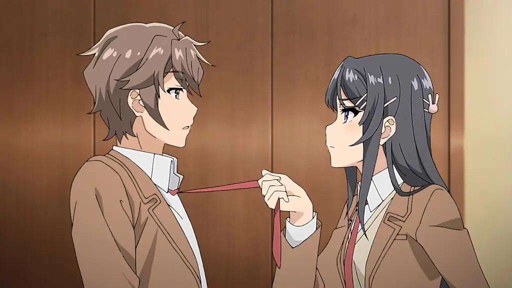 Contoh gaya animasi Seishun Buta Yarou