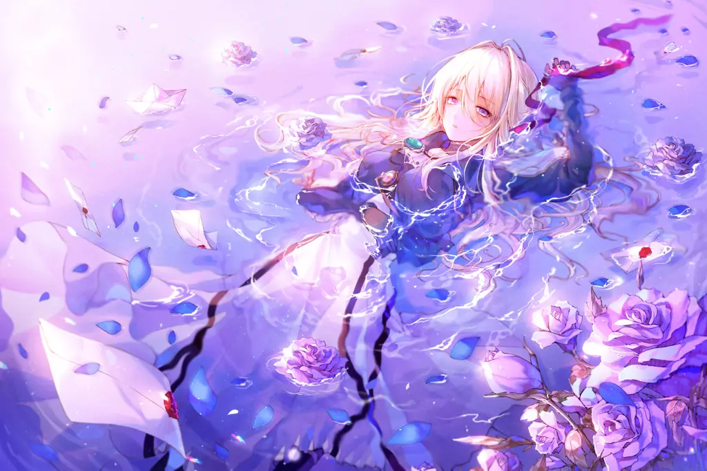 Seni anime Violet Evergarden