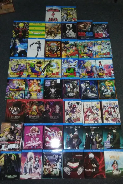 Gambar Blu-ray Disc anime berkualitas tinggi