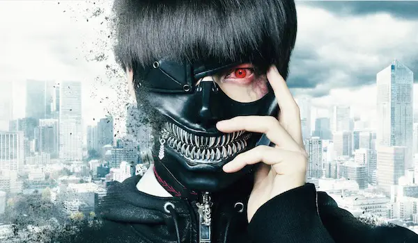 Foto Kubota Masataka sebagai Ken Kaneki di film Tokyo Ghoul