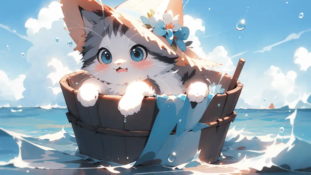 Kucing anime yang lucu dan menggemaskan