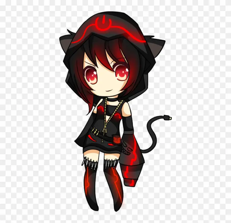 Gambar kucing anime chibi yang lucu