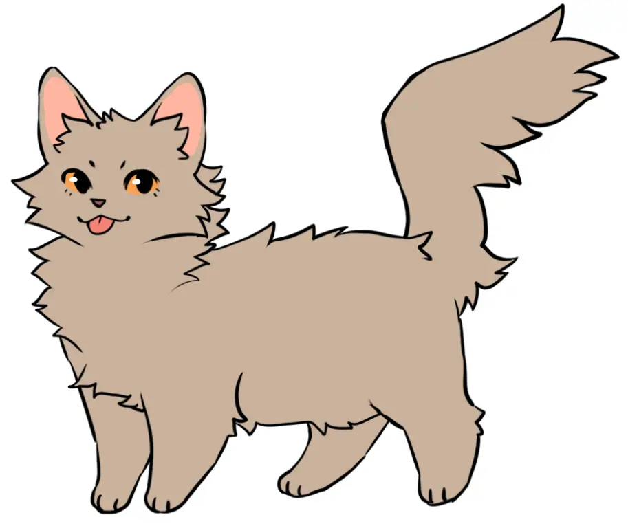Kucing-kucing imut dalam anime Ilustrasi anime kucing yang lucu dan imut