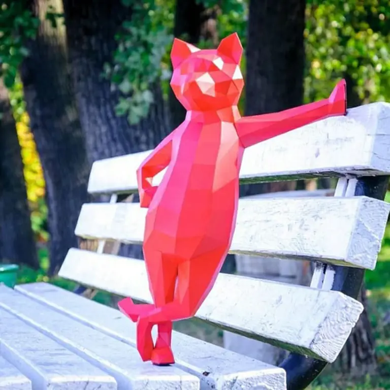 Model kucing imut dari Pepakura