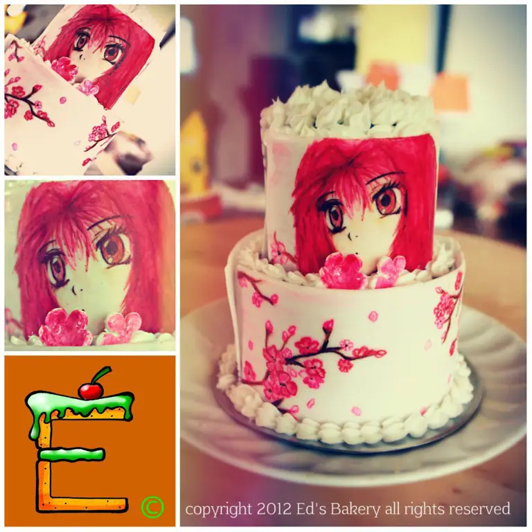 Gambar kue anime yang realistis