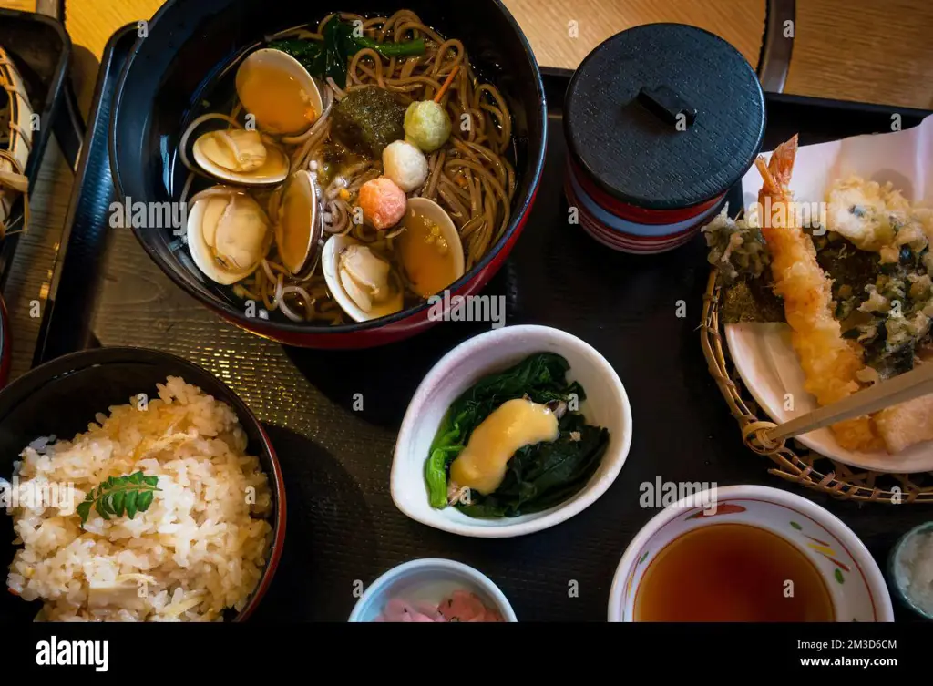 Gambar aneka makanan jalanan Jepang