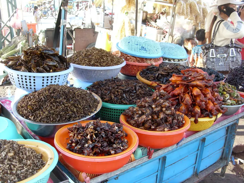 Gambar makanan jalanan Kamboja