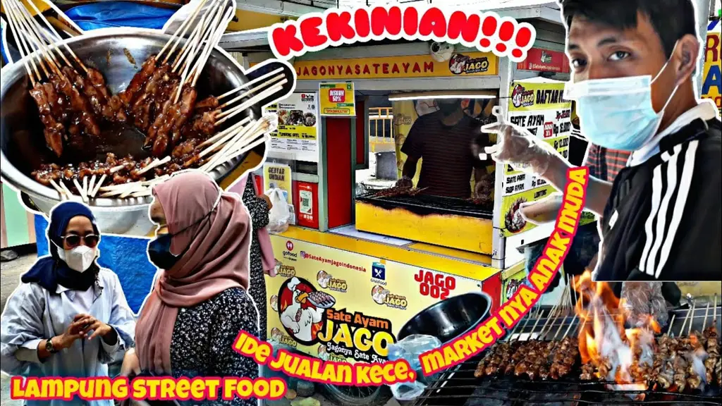 Aneka jajanan kuliner di Pasar Bandar Jaya