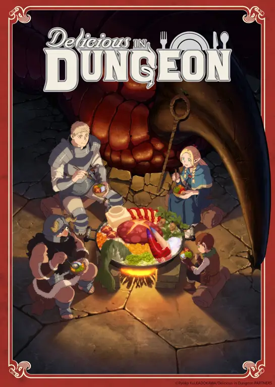 Makanan-makanan unik yang terdapat di anime Delicious in Dungeon