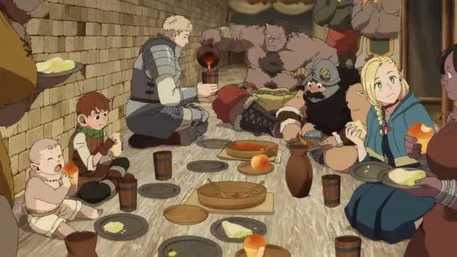 Makanan-makanan lezat di anime Dungeon Meshi