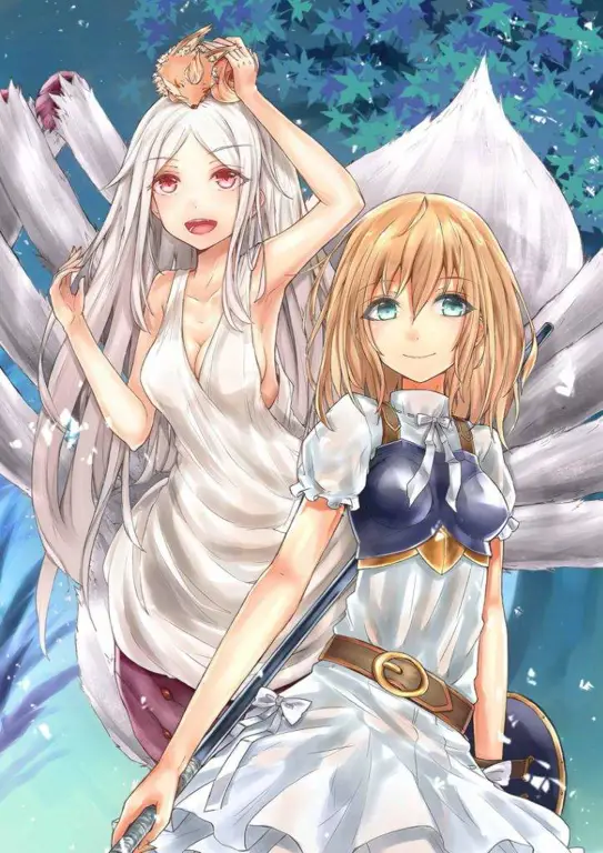 Gambar Kumoko dalam pertarungan di episode 24 Kumo Desu ga Nani ka