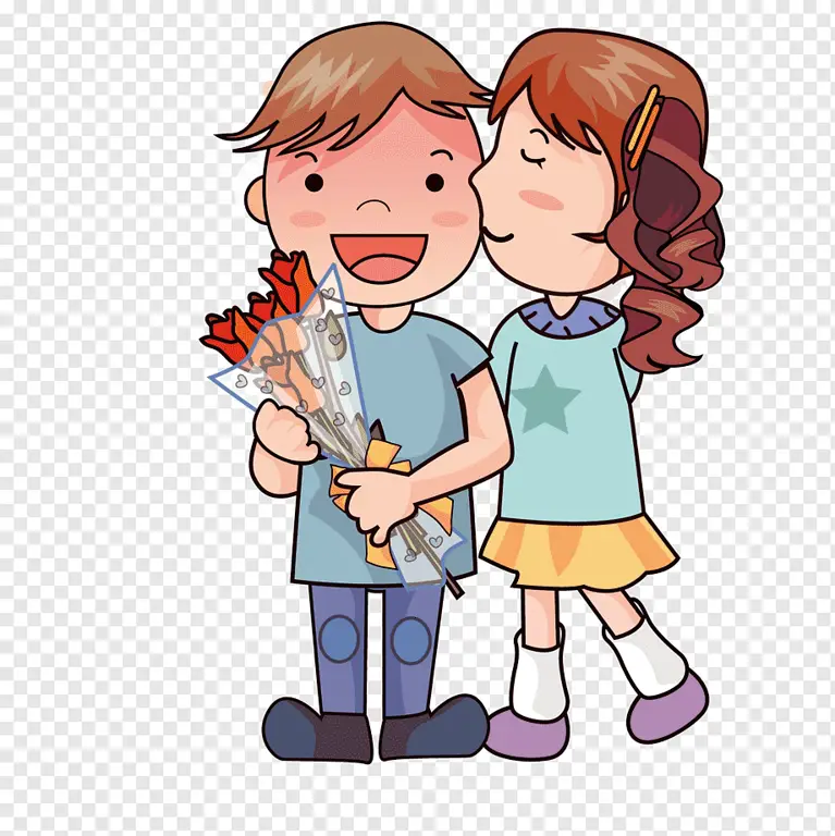 Gambar pasangan hewan kartun yang romantis