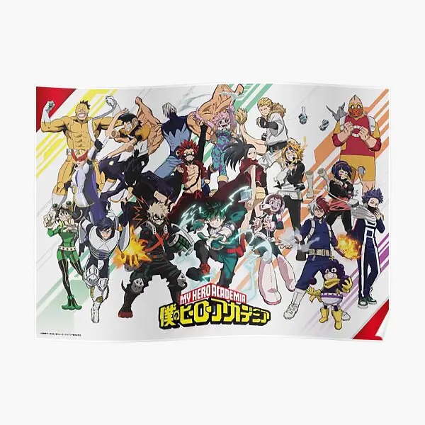 Gambar kunci visual dari Boku no Hero Academia Season 5 yang menampilkan para karakter utama