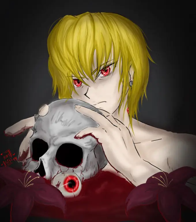 Gambar Kurapika dalam anime Hunter x Hunter