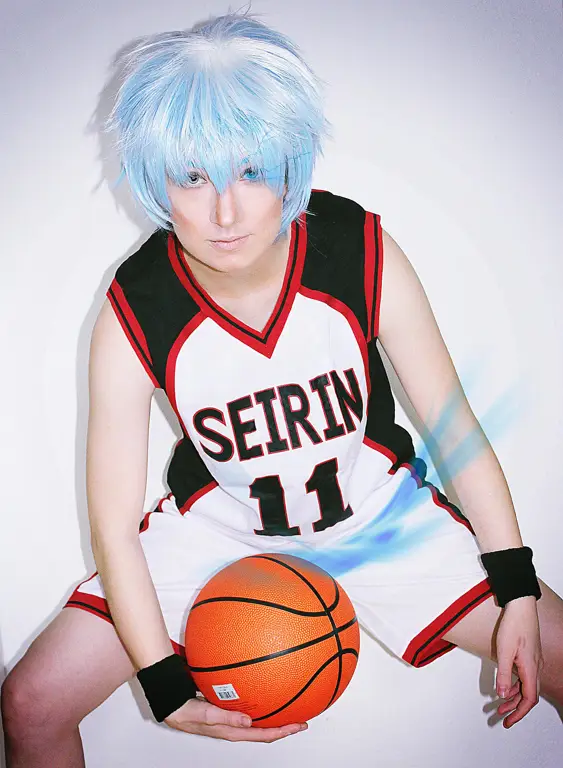 Gambar Kuroko Tetsuya, karakter utama dalam anime Kuroko no Basket