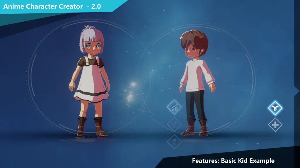 Seorang pemain mendesain karakter anime di dalam game simulator.