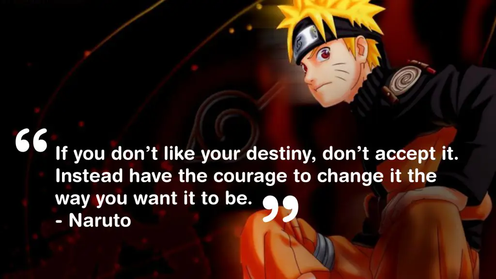 Gambar yang menggambarkan quote anime yang kuat dan berkesan