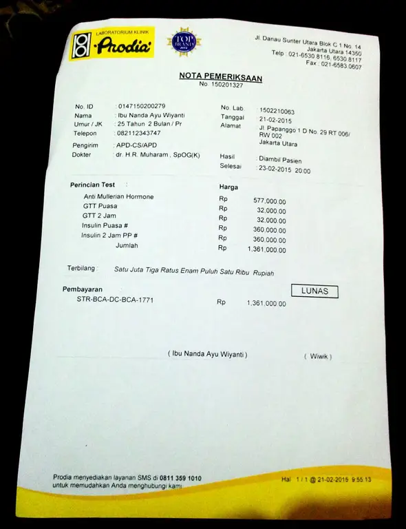 Gambar Laboratorium Prodia