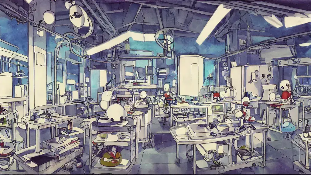 Gambar laboratorium sains anime