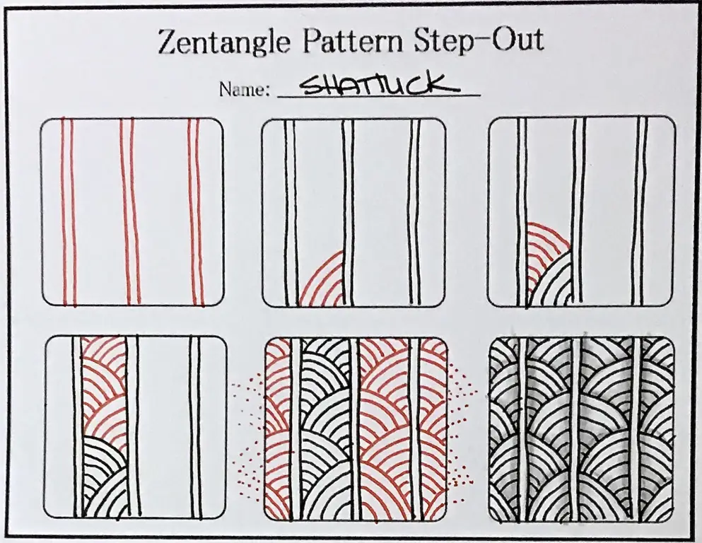 Tutorial menggambar burung dengan teknik Zentangle