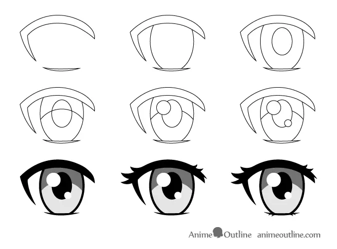 Tutorial menggambar mata anime yang tajam