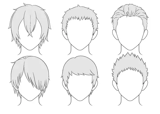 Tutorial menggambar rambut anime simple