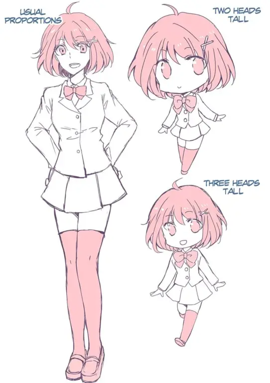Tutorial menggambar anime chibi mudah