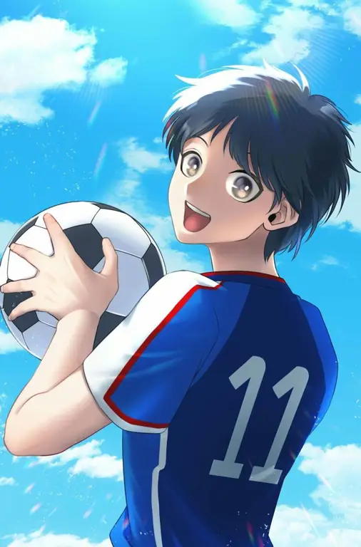 Gambar lapangan sepak bola dalam anime Captain Tsubasa