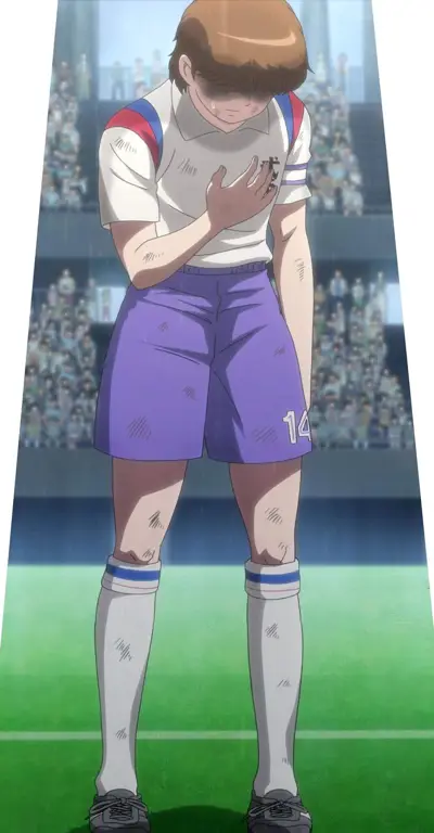 Gambar lapangan sepak bola dalam anime Captain Tsubasa