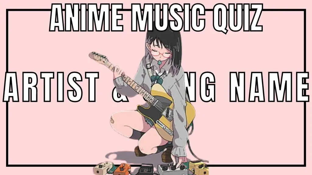 Gambar latar belakang kuis musik anime yang menarik