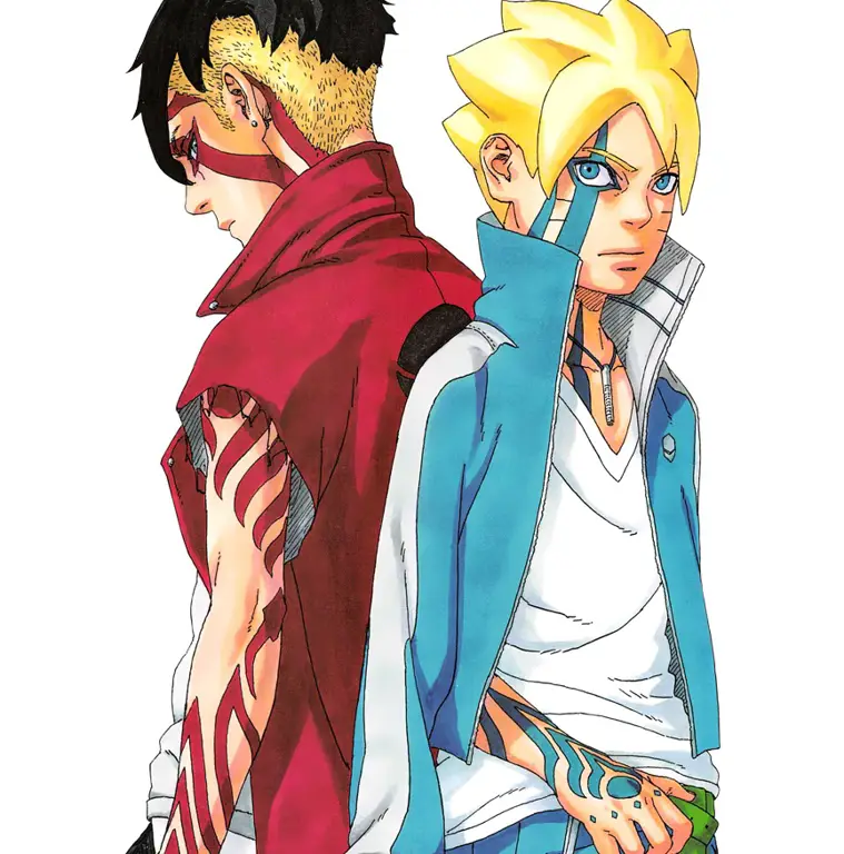 Boruto dan Kawaki berlatih bersama