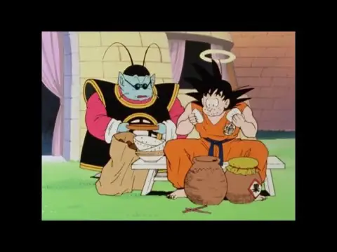 Goku berlatih bersama King Kai