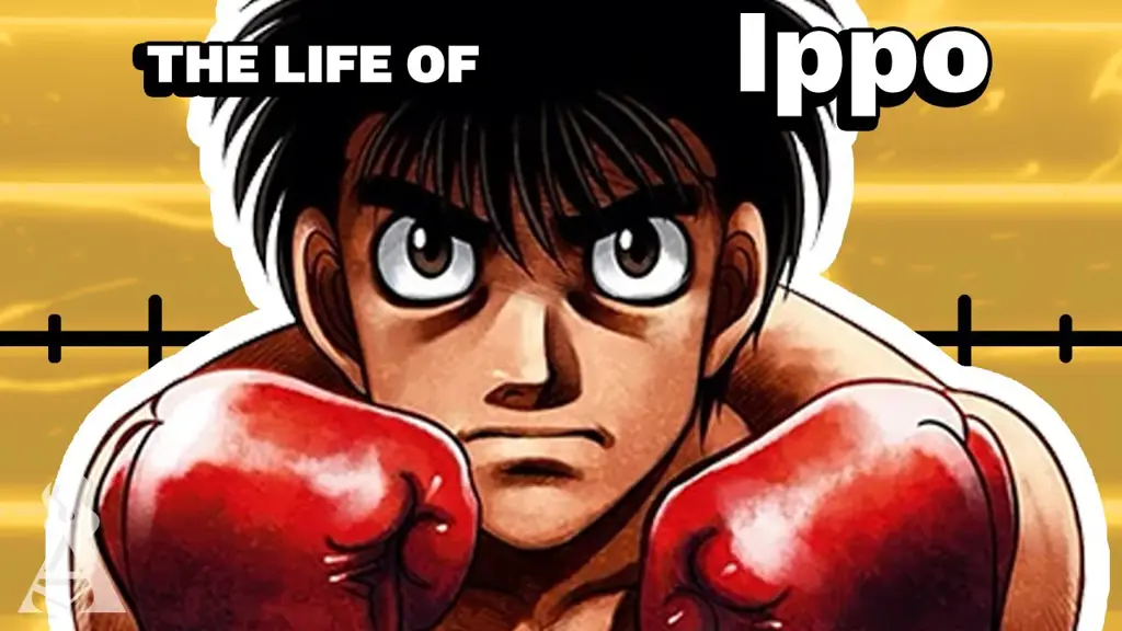 Gambar Ippo Makunouchi sedang berlatih keras