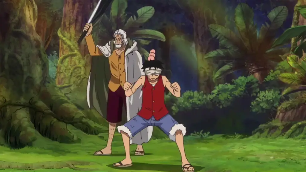 Luffy berlatih untuk menjadi lebih kuat