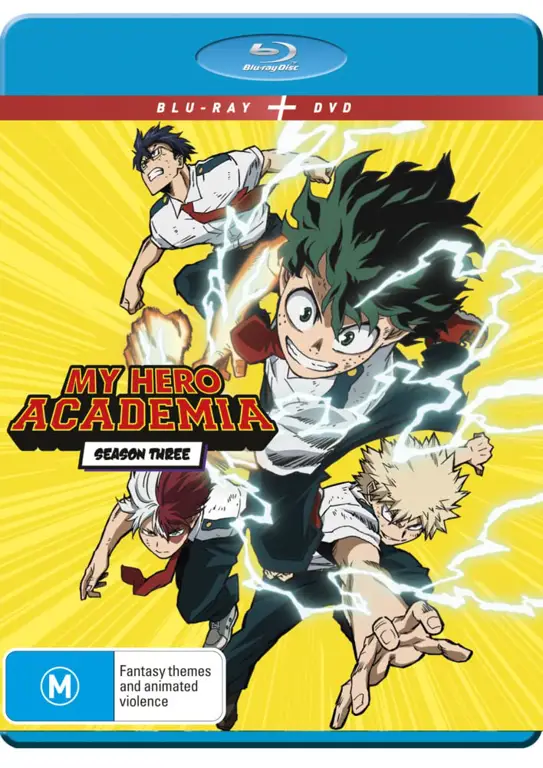 Gambar latihan para siswa UA High School di My Hero Academia Season 3