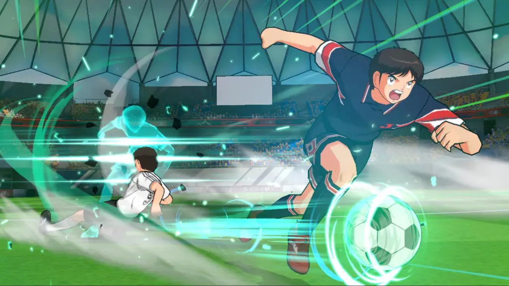 Gambar latihan keras para pemain Captain Tsubasa