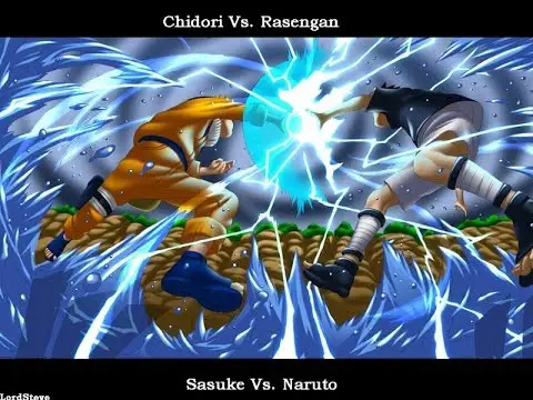 Latihan Keras Menuju Mimpi Gambar Naruto dan Sasuke berlatih