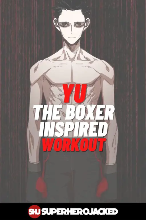 Gambar latihan keras tokoh utama dalam manhwa The Boxer