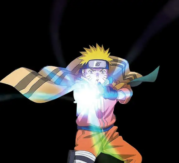 Naruto kecil berlatih Rasengan dengan susah payah