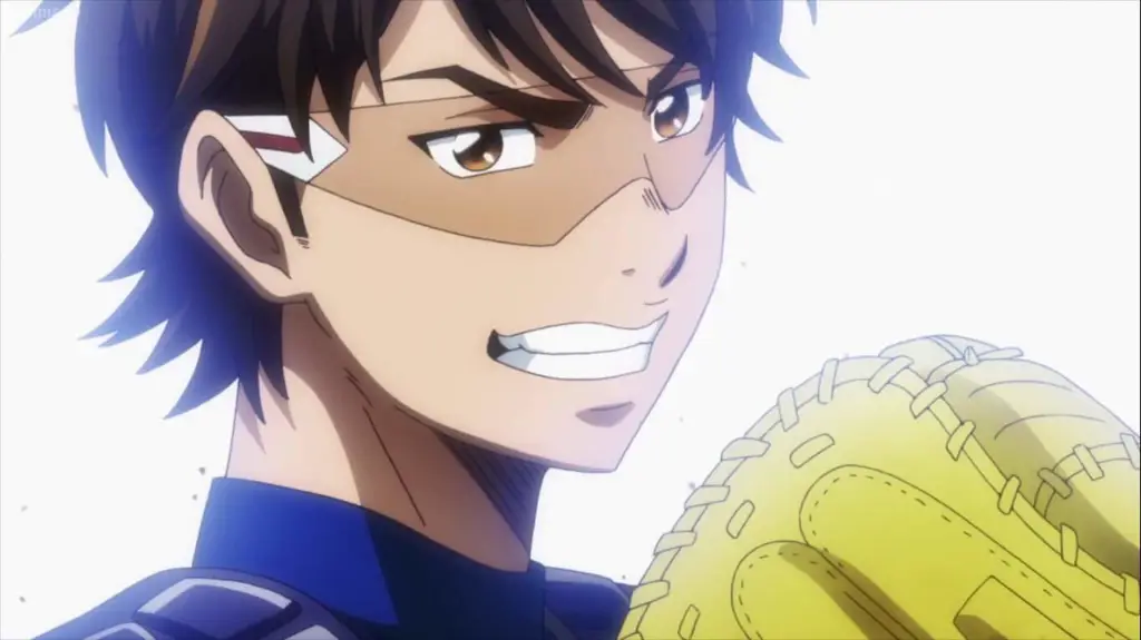 Gambar latihan para pemain baseball dalam anime Diamond no Ace