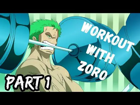 Gambar Zoro berlatih pedang