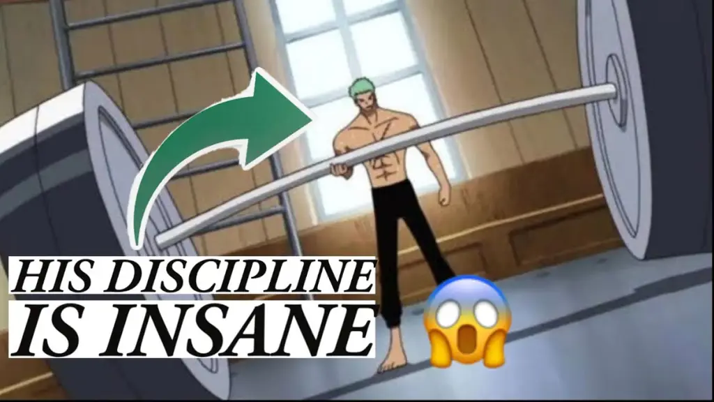 Gambar Zoro berlatih pedang