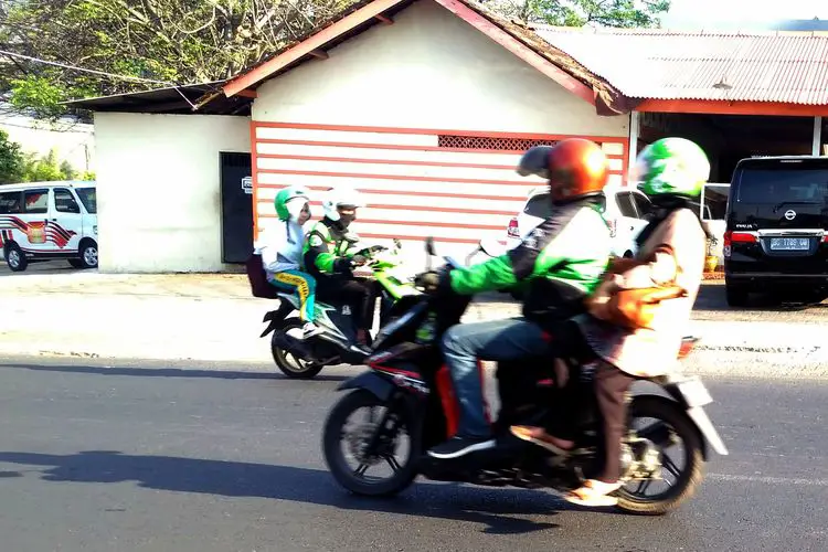 Gambar driver Gojek di Bandar Lampung