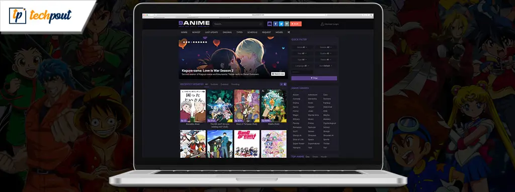 Gambar berbagai layanan streaming anime terbaik