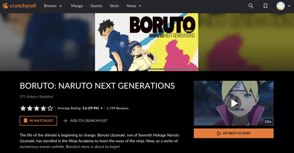 Logo berbagai layanan streaming Boruto